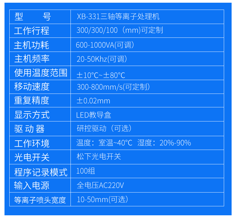 Direct injection plasma surface processor – Shenzhen Xunbo Technology-多功能非標(biāo)螺絲機(jī)_全自動(dòng)視覺螺絲機(jī)_大型鎖螺絲機(jī)廠家