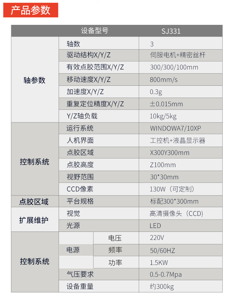 300ML熱熔膠壓點閥視覺點膠機 (2)
