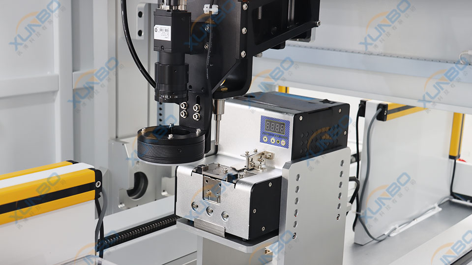 訊博柜式雙Y軸視覺鎖螺絲機-帶光柵視覺伺服電批與供料器