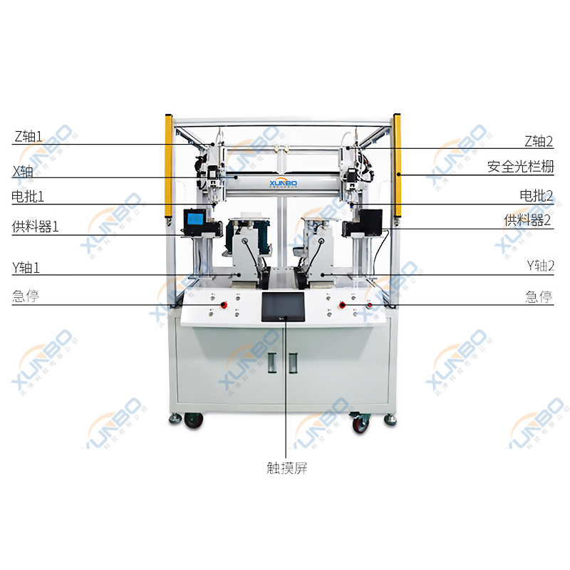 落地式雙工位自動螺絲機帶防護罩-結(jié)構(gòu)說明