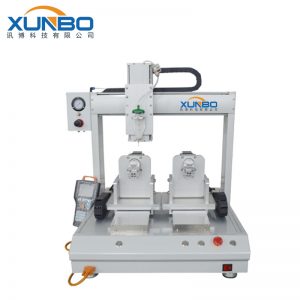 Double station Y-axis motor automatic turning dispensing machine – Shenzhen Xunbo Technology Double station Y-axis motor automatic turning dispensing machine – Shenzhen Xunbo Technology