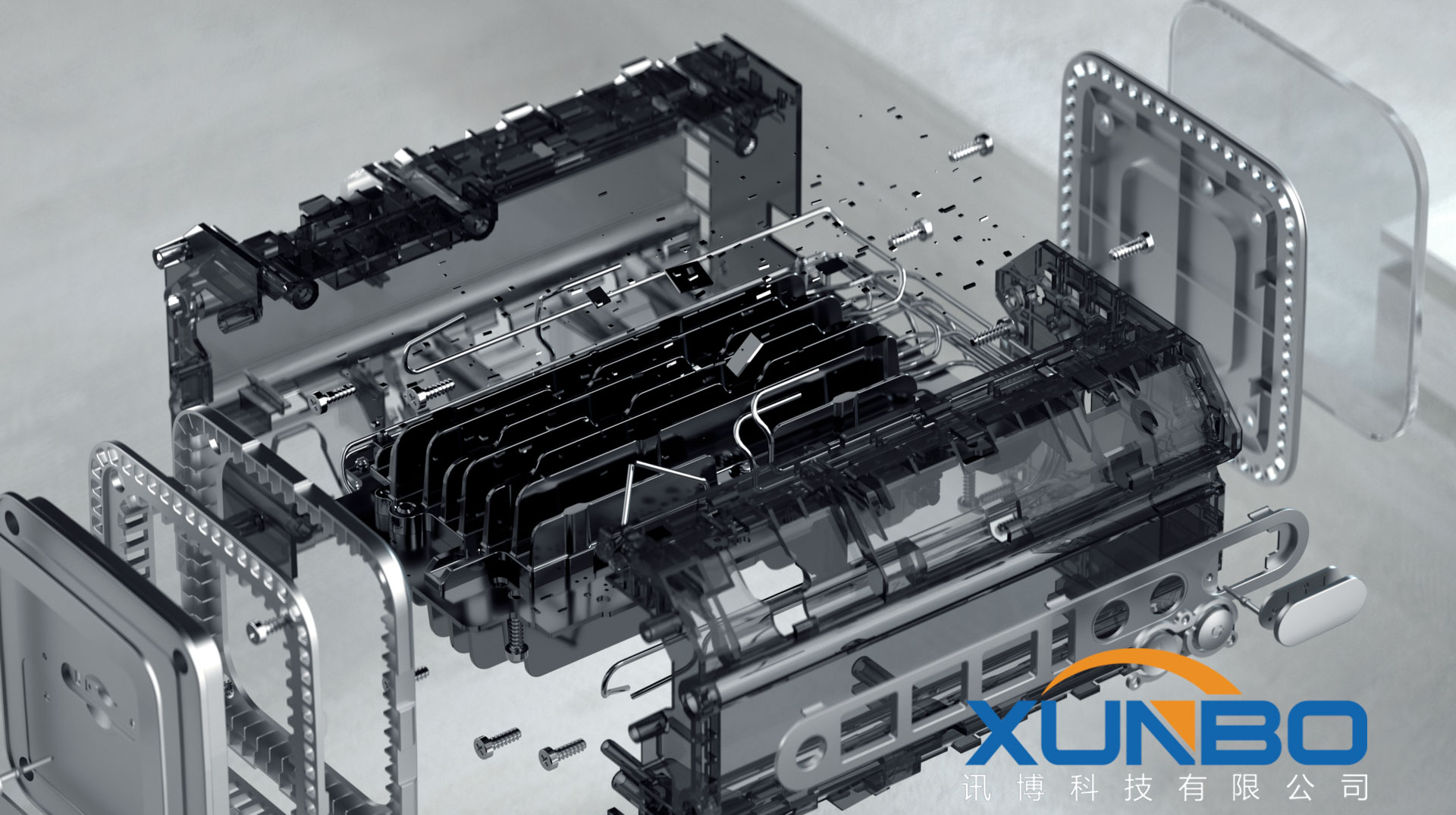 oppo-5G-cpe濾波器爆炸圖-訊博鎖螺絲機