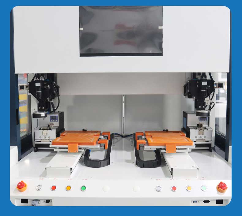 柜式雙拼視覺鎖螺絲機-深圳訊博科技-多功能非標螺絲機_全自動視覺螺絲機_大型鎖螺絲機廠家